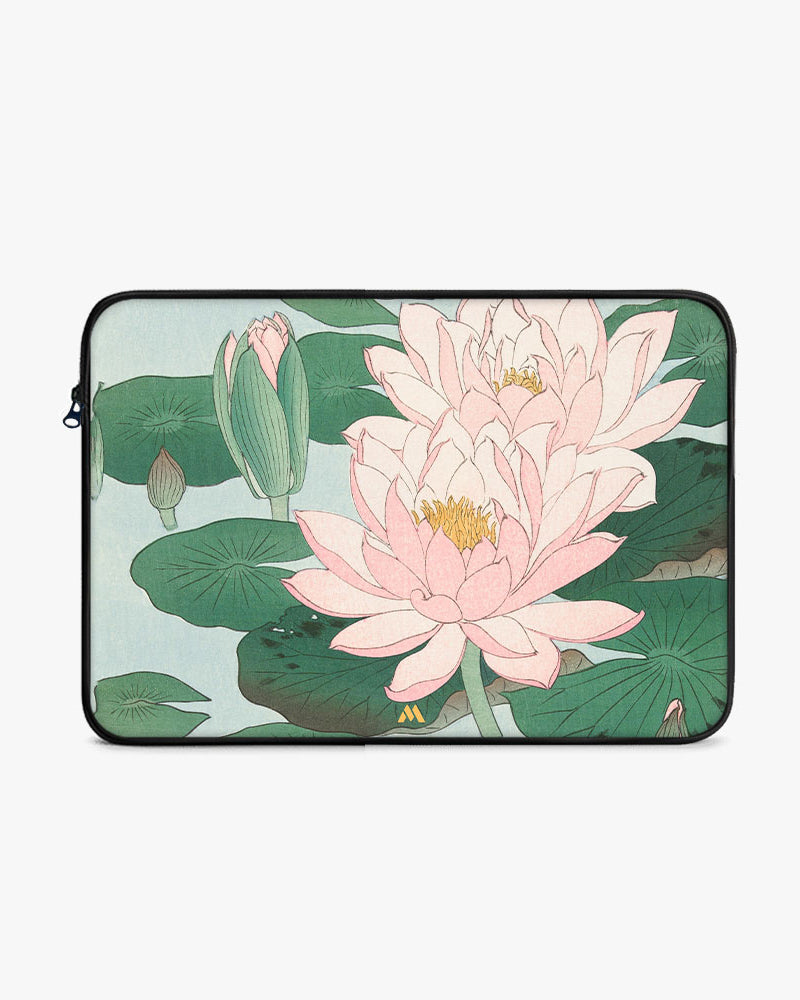 Water Lily [Ohara Koson] MacBook / Laptop-Sleeve Mobile Case by CoverMeUp - Style 15