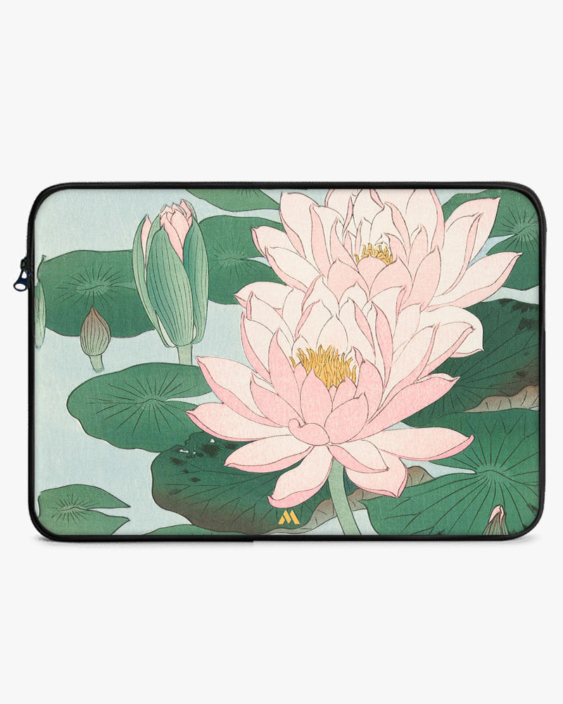 Water Lily [Ohara Koson] MacBook / Laptop-Sleeve Mobile Case by CoverMeUp - Style 4