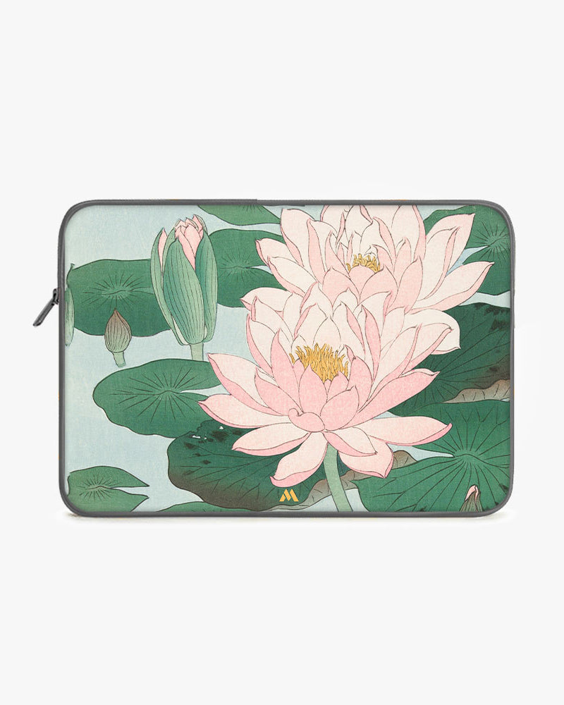 Water Lily [Ohara Koson] MacBook / Laptop-Sleeve Mobile Case by CoverMeUp - Style 6