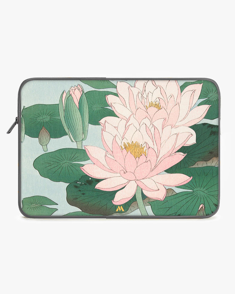 Water Lily [Ohara Koson] MacBook / Laptop-Sleeve Mobile Case by CoverMeUp - Style 50