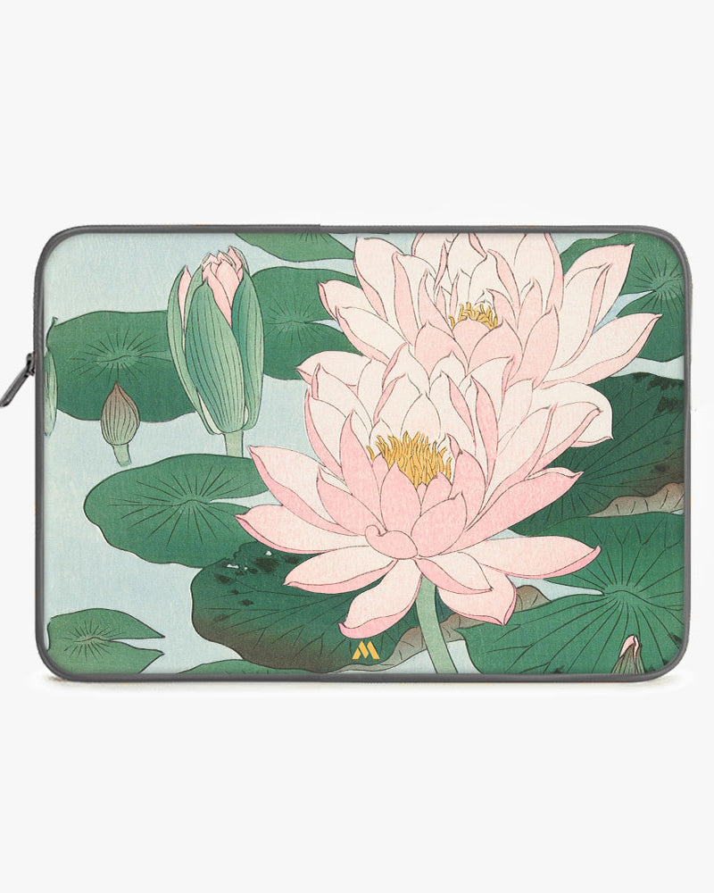 Water Lily [Ohara Koson] MacBook / Laptop-Sleeve Mobile Case by CoverMeUp - Style 8