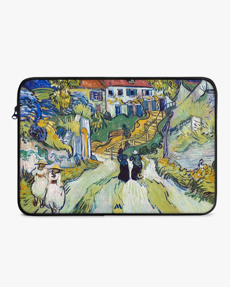 Stairway at Auvers [Van Gogh] MacBook / Laptop-Sleeve Mobile Case by CoverMeUp - Style 3