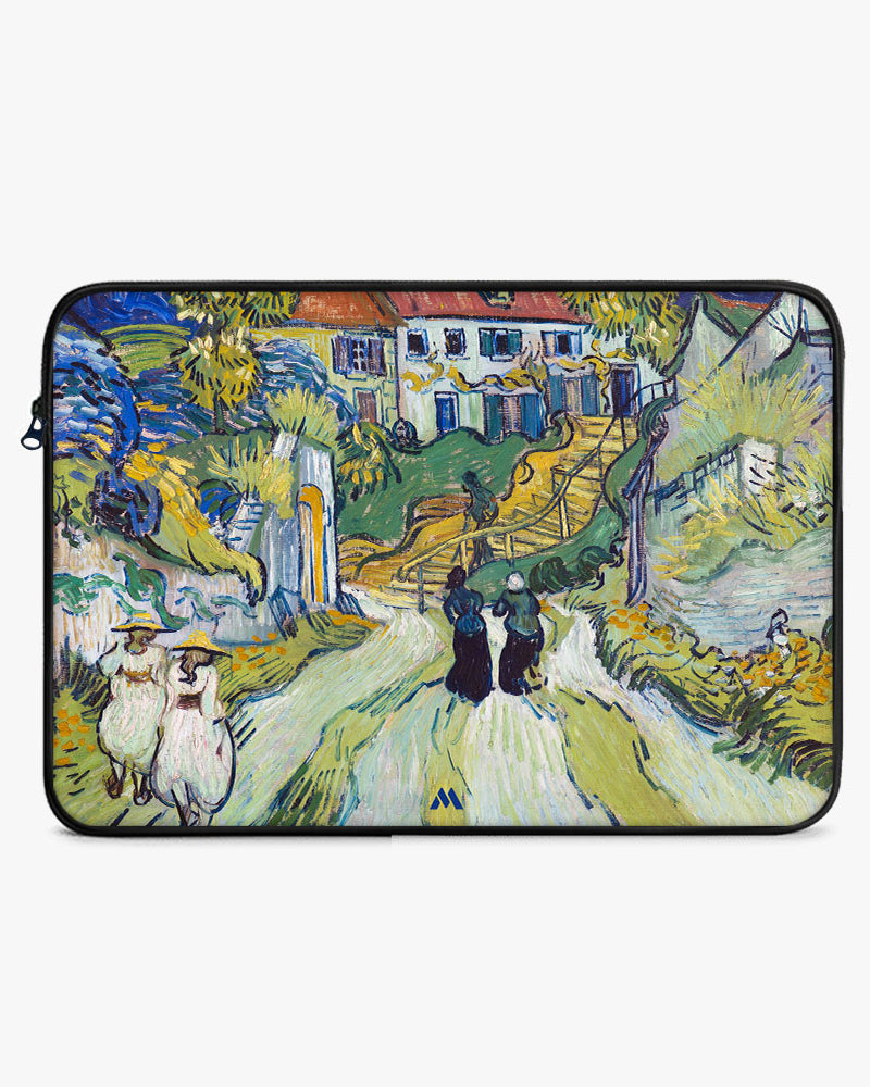 Stairway at Auvers [Van Gogh] MacBook / Laptop-Sleeve Mobile Case by CoverMeUp - Style 4
