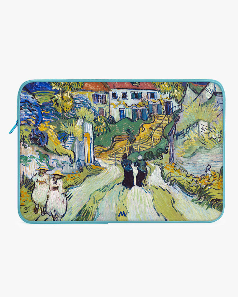 Stairway at Auvers [Van Gogh] MacBook / Laptop-Sleeve Mobile Case by CoverMeUp - Style 7