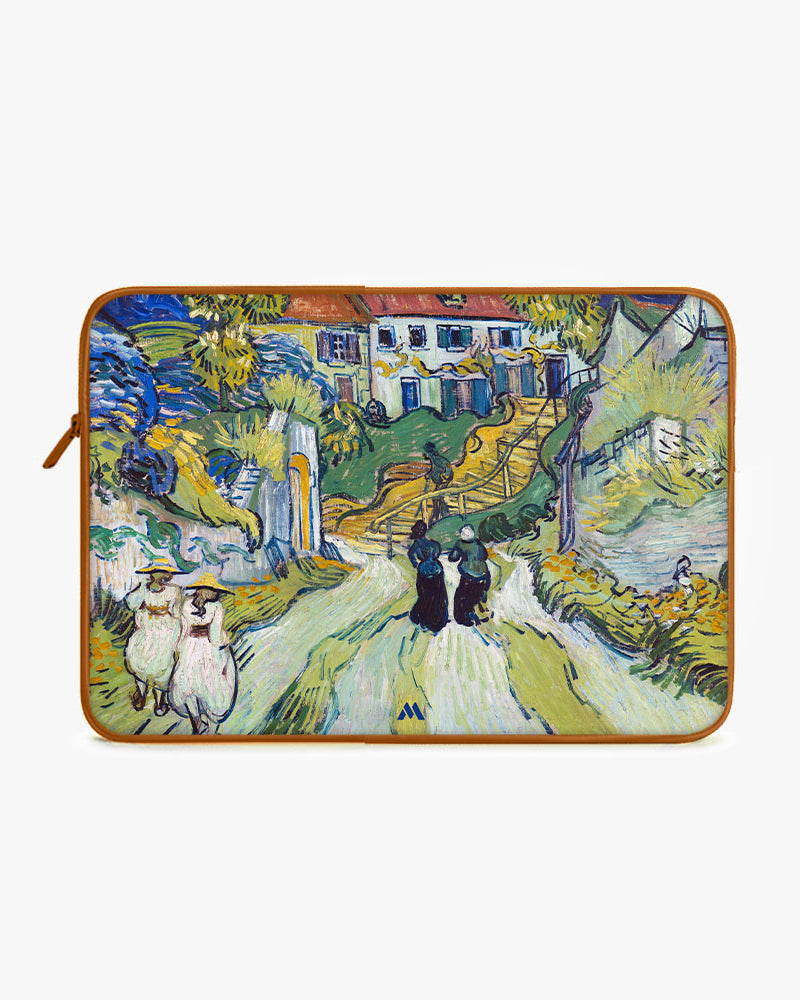 Stairway at Auvers [Van Gogh] MacBook / Laptop-Sleeve Mobile Case by CoverMeUp - Style 10