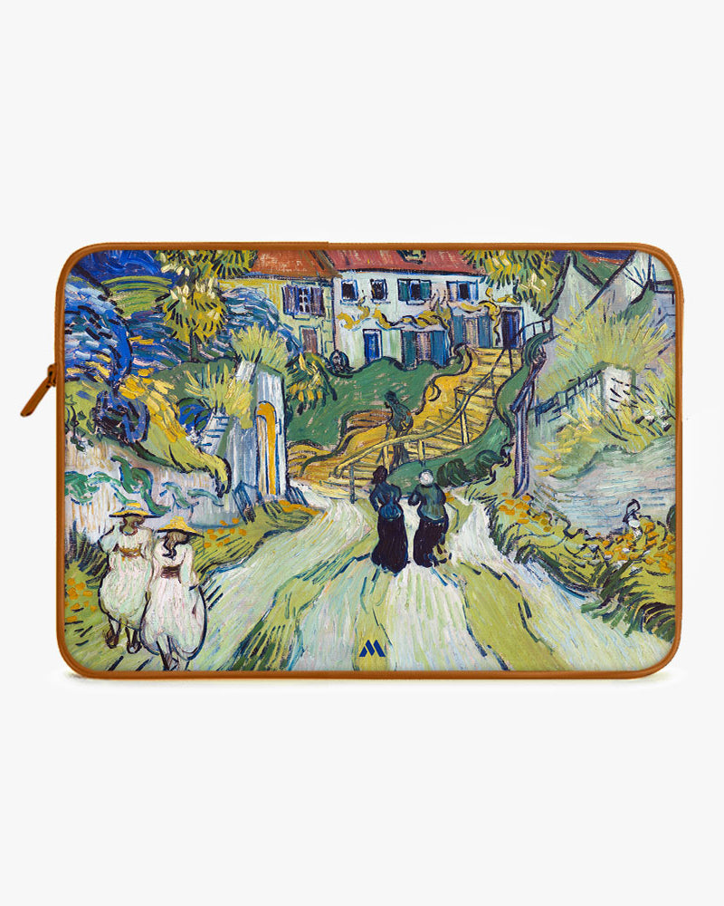 Stairway at Auvers [Van Gogh] MacBook / Laptop-Sleeve Mobile Case by CoverMeUp - Style 11