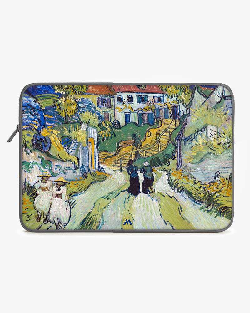 Stairway at Auvers [Van Gogh] MacBook / Laptop-Sleeve Mobile Case by CoverMeUp - Style 15