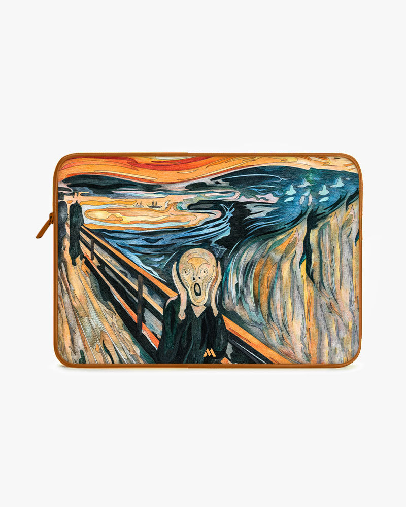 The Scream in Technicolor [Edvard Munch] MacBook / Laptop-Sleeve Mobile Case by CoverMeUp