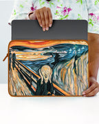 The Scream in Technicolor [Edvard Munch] MacBook / Laptop-Sleeve Mobile Case by CoverMeUp - Style 4