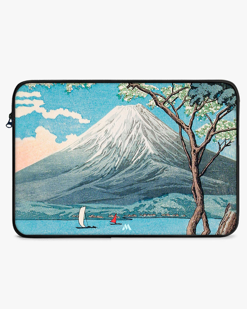 Mount Fuji from Lake Yamanaka [Hiroaki Takahashi] MacBook / Laptop-Sleeve Mobile Case by CoverMeUp - Style 8