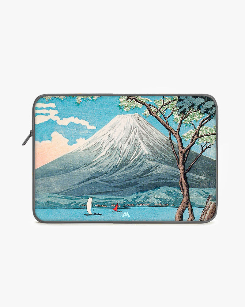 Mount Fuji from Lake Yamanaka [Hiroaki Takahashi] MacBook / Laptop-Sleeve Mobile Case by CoverMeUp - Style 9