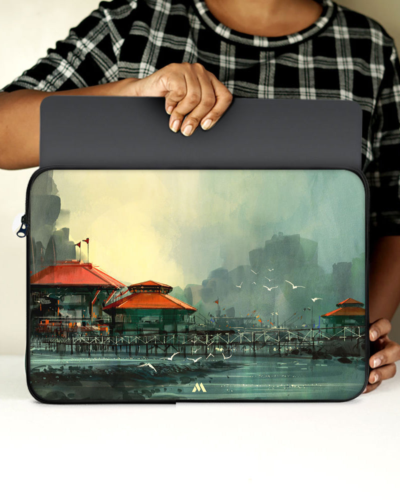 Coastal Village Heaven MacBook / Laptop-Sleeve Mobile Case by CoverMeUp - Style 40