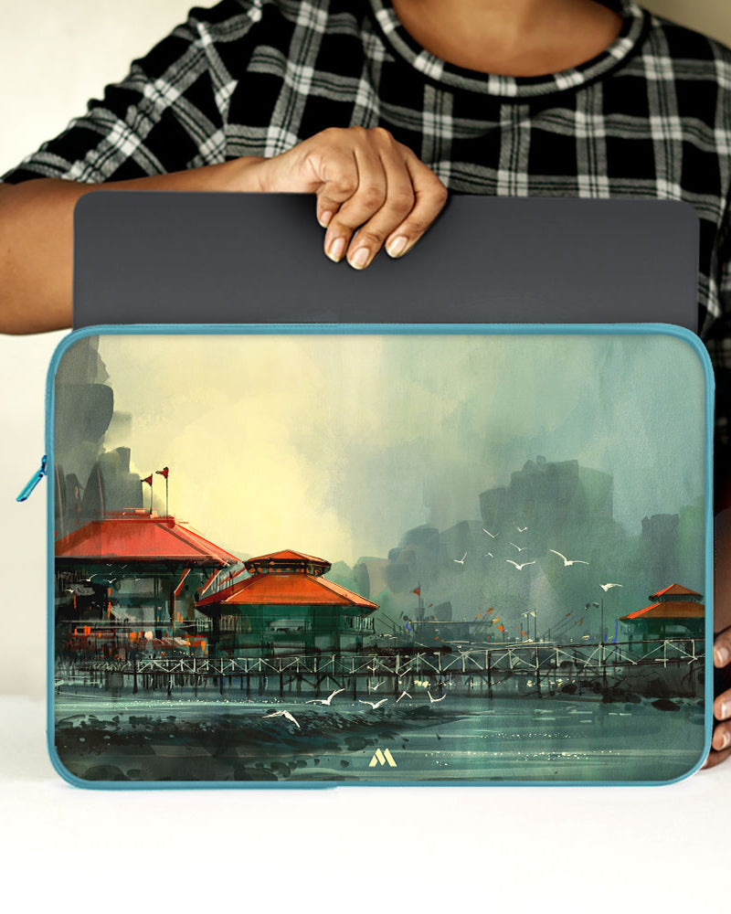 Coastal Village Heaven MacBook / Laptop-Sleeve Mobile Case by CoverMeUp - Style 61