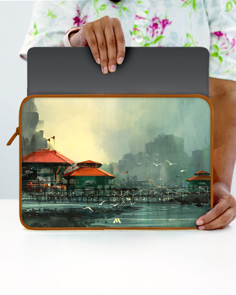Coastal Village Heaven MacBook / Laptop-Sleeve Mobile Case by CoverMeUp - Style 75
