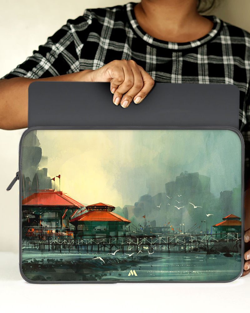Coastal Village Heaven MacBook / Laptop-Sleeve Mobile Case by CoverMeUp - Style 124