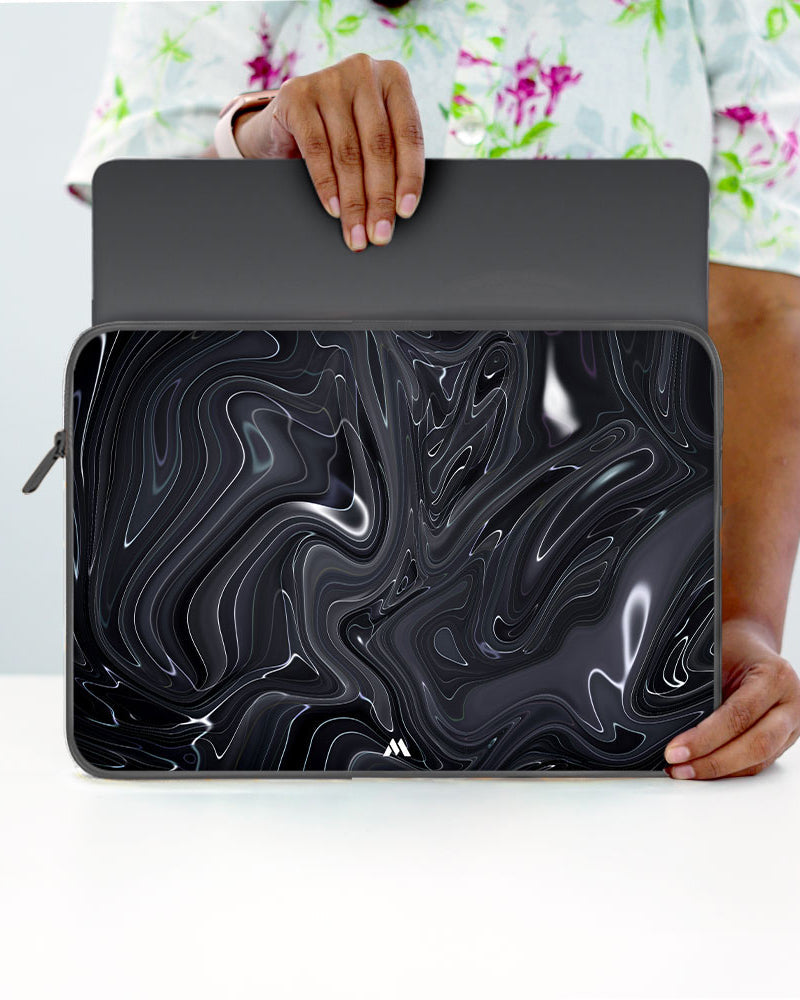 Charcoal Chaos MacBook / Laptop-Sleeve Mobile Case by CoverMeUp - Style 11