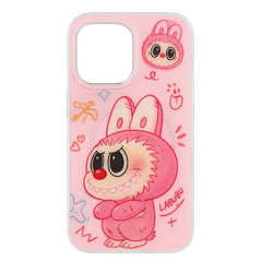 Labubu Dark Pink iPhone Case – Mischievous Cartoon Edition | TPU+PC