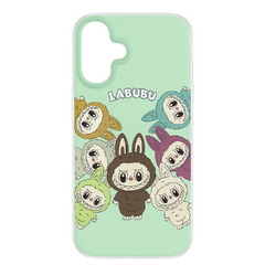 Labubu Green iPhone Case – Multicolor Labubu Characters | TPU+PC