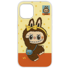 Labubu Yellow Cartoon iPhone Case – TPU+PC | Shockproof Cover with Raised Lip