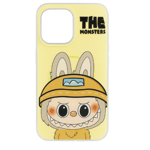 Labubu Yellow Helmet iPhone Case – The Monsters Series | TPU+PC