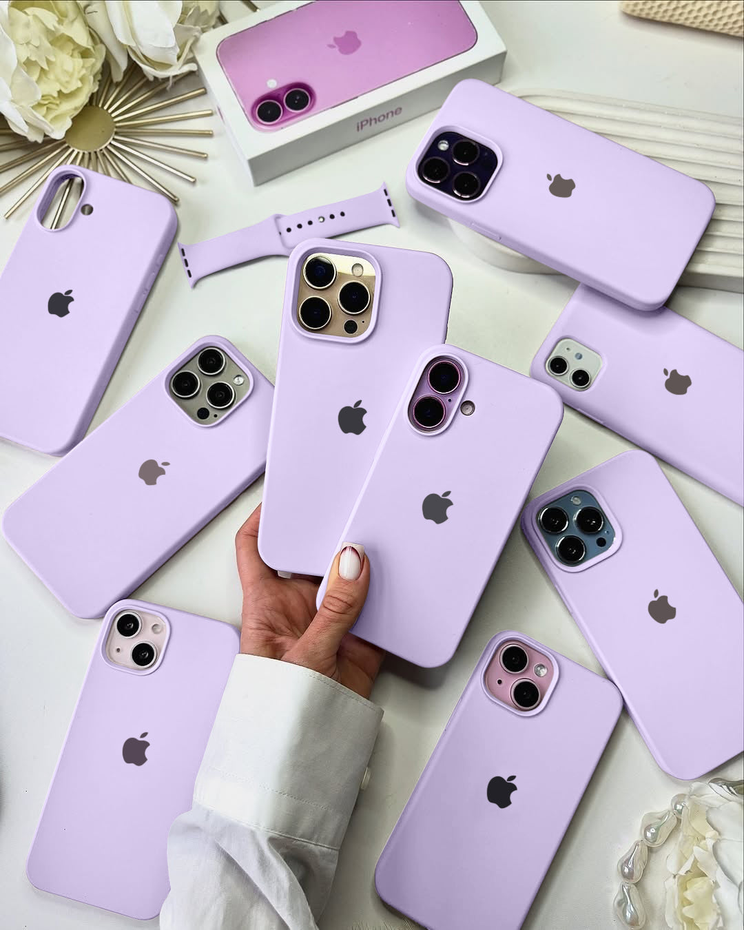 Liquid Silicon iPhone Case - Lavender Bliss