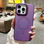 Protective Apple iPhone Back Cover - Gradient Color Magsafe Kickstand Phone Cover for iPhone - Style 2