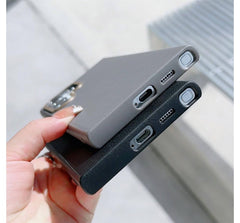 Leather Case  Metal Frame Shockproof Protective Hard Back Cover for Samsung S24 Ultra