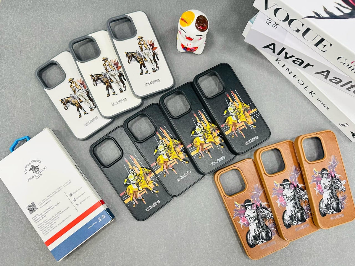 Leather Embroidered Case for Samsung Galaxy S25 Ultra