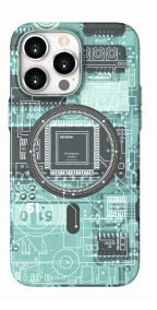 Luminous Circuit Board Night Glue Radium Hard Back Cover Case for Iphone