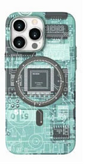 Luminous Circuit Board Night Glue Radium Hard Back Cover Case for Iphone