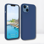 Protective Apple iPhone Back Cover - Liquid Silicone Soft Slim Protective Case iPhone 13/14 Series - Style 10