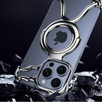 Protective Apple iPhone Back Cover - Hollow Frameless Magnetic Drop Case for iPhone - Style 3