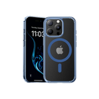 Protective Apple iPhone Back Cover - BENKS Lucent Pro Series Phone Case for iPhone 16 Pro (Blue) - Style 2