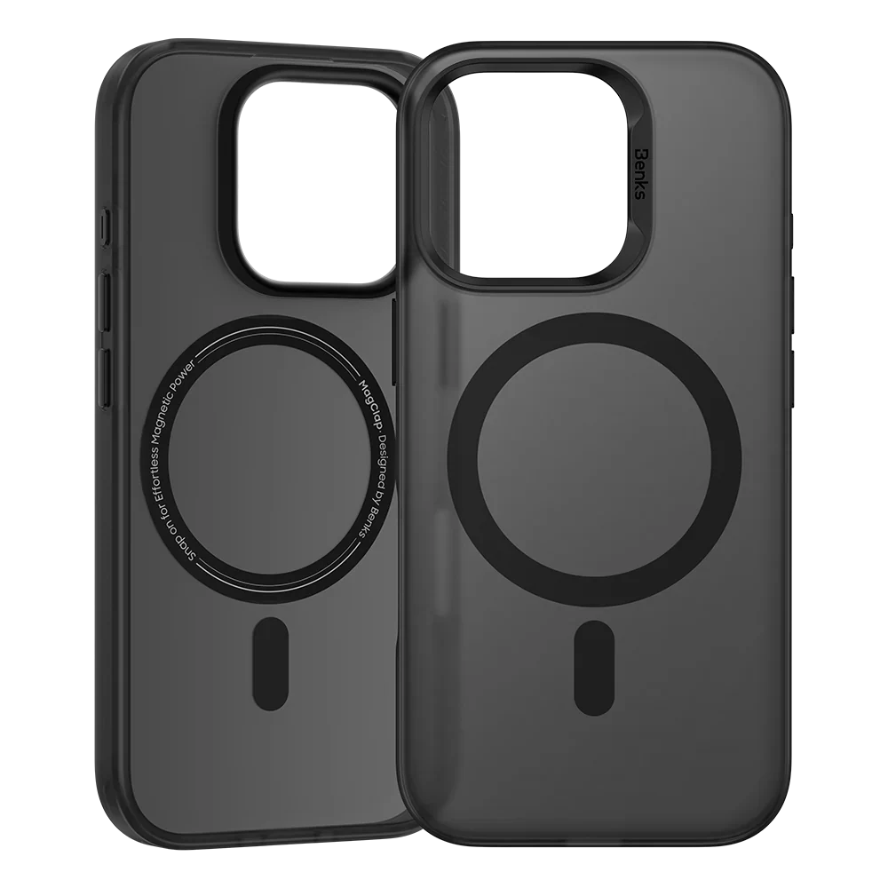 BENKS Lucid Armor Series Matte Finish Case for iPhone 16 Pro (BLACK)