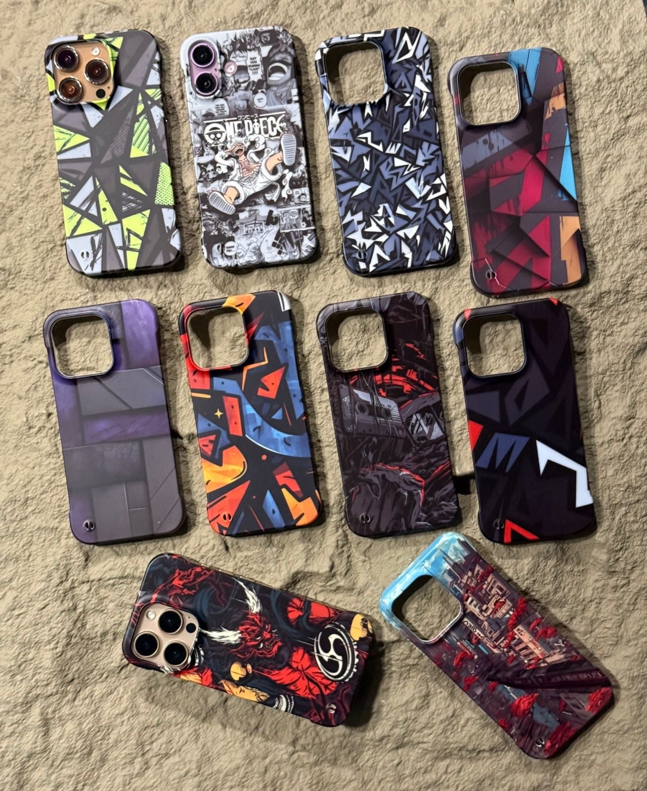 Luffy One Piece Manga Gear 5 Frameless Anime Case for iPhone