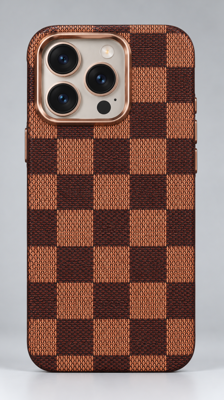 Luxo Brown Check Carbon Magsafe Case