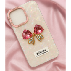 Luxury Crystal Bow Phone Case – Protective & Stylish iPhone Cover