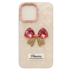 Luxury Crystal Bow Phone Case – Protective & Stylish iPhone Cover