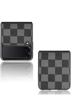 Luxury Leather Texture Flip 4 Case with Keychain – Stylish Protection for Samsung Galaxy Z Flip 4 Mobile Case by CoverMeUp - Style 7