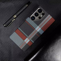 Luxury Matrix Armor Carbon Fiber Case for Samsung Galaxy S23 