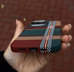 Luxury Matrix Armor Carbon Fiber Case