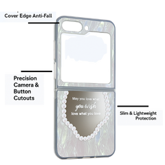 Luxury Shockproof Mirror Case for Samsung Galaxy Z Flip 5