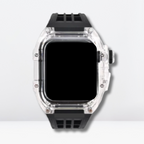 Luxury fully transparent poly carbonate Modification Kit for iWatch Black Color Mobile Case by CoverMeUp