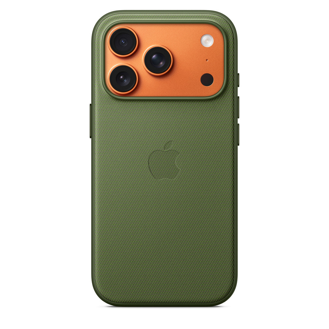 Protective Apple iPhone Back Cover - Tech Woven Case with Magsafe for iPhone 17 Pro (Green) - Style 2