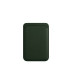 PU MagSafe Leather Wallet - Green