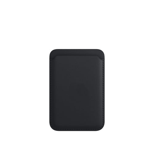 PU MagSafe Leather Wallet - Black