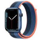 Blue Jay/Abyss Blue Sports Loop for iWatch 38mm, 40mm & 41mm Series 1 2 3 4 5 6 7 8(Watch Not Included) Mobile Case by CoverMeUp