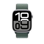 Lake Green Sports Loop Band for iWatch 44/45/46mm & (49mm Ultra) Mobile Case by CoverMeUp - Style 3
