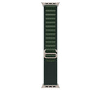 Dark Green Alpine Loop With Silver Metal Connectors (38mm /40mm /41mm & 42mm(Series10)