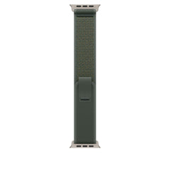Dark Green Trail Loop for iWatch 38/40/41mm & (42mmSeries10) with Silver Metal Connectors